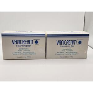 Vanicream Cleansing Bar for Sensitive Skin 3.90 oz NEW (‎ 2 Bars)